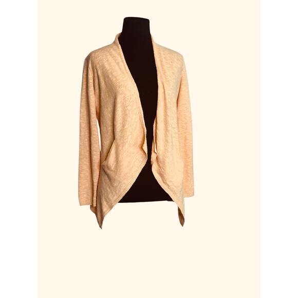 Eileen Fisher light orange open front cardigan size PS - Picture 9 of 12